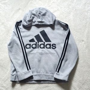 Gray Adidas Pullover Hoodie